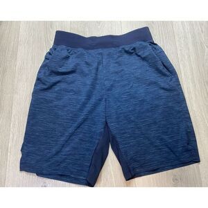 Lululemon THE‎ Short Men Small Blue 9" Linerless Gym Train Run Active LM7AAWS